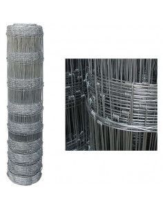 Malla Anudada Metálica - 120 cm - 9x15 cm - 50 m