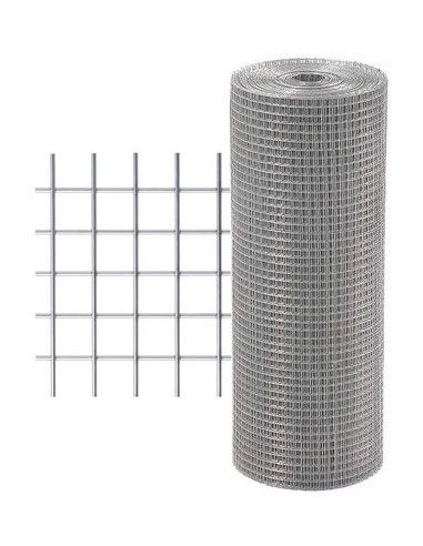 Malla Electrosoldada Galvanizada - 12x12 mm - 1,4 mm - 1x5 m