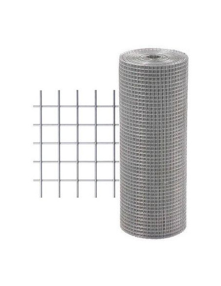 Malla Electrosoldada Galvanizada - 12x12 mm - 1,4 mm - 1x5 m
