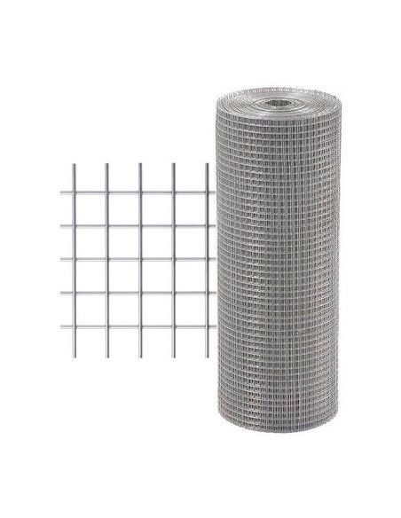 Malla Electrosoldada Galvanizada - 25x51 mm - 2,0 mm - 1,5x25 m