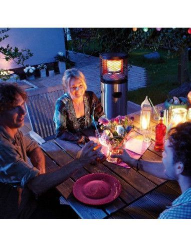 Estufa Exterior Baja Butano Acero Inoxidable...