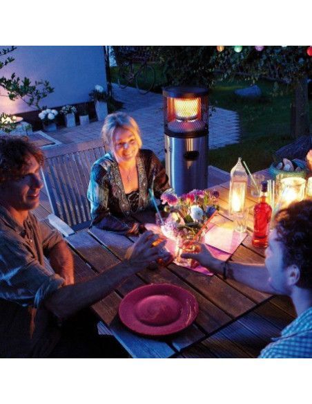 Estufa Exterior Baja Butano Acero Inoxidable Enders Polo