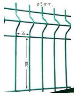 Panel Valla Hércules Plus Verde 2,50x0,825 m 2