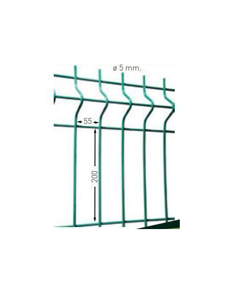 Panel Valla Hércules Plus Verde 2,50x0,825 m