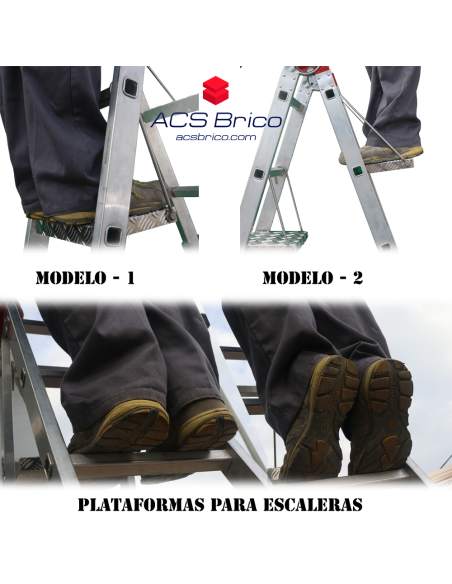 Plataforma Escaleras Acero Inoxidable Interna Pies Modelo-1