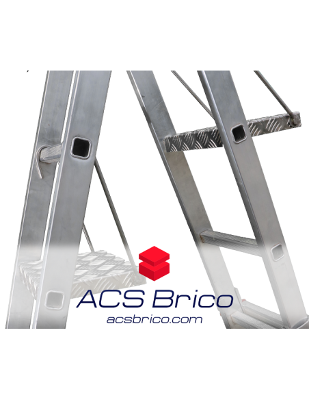 Plataforma Escaleras Acero Inoxidable Interna Pies Modelo-1