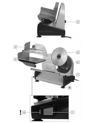 Cortafiambre Semiprofesional 190 mm - 150w - 08604 - GARHE