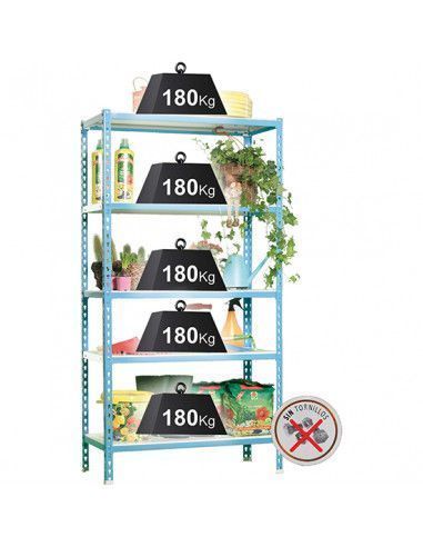 Estantería Metálica 1800x900x400 mm - 900 Kg