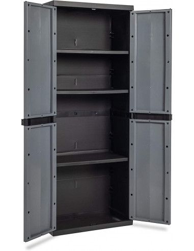 Armario Resina 3 Estantes 165x65x37 cm