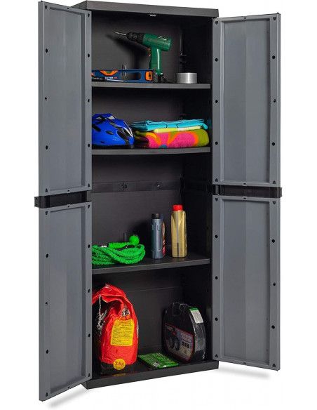 Armario Resina 3 Estantes 165x65x37 cm