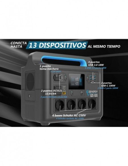 Generador Eléctrico Genergy GZE1515 - Estación de Energía