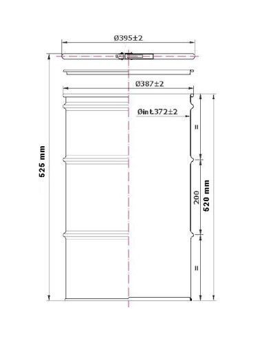 Depósito Bidón Chapa 55 Litros Apertura Total