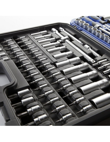 Juego Llaves de Vaso de 1/2", 1/4" Y 3/8" - 155 Piezas Alyco 192386