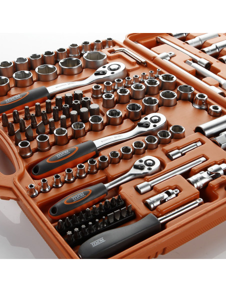 Juego Llaves de Vaso de 1/2", 1/4" y 3/8" - 171 Piezas Alyco 170745