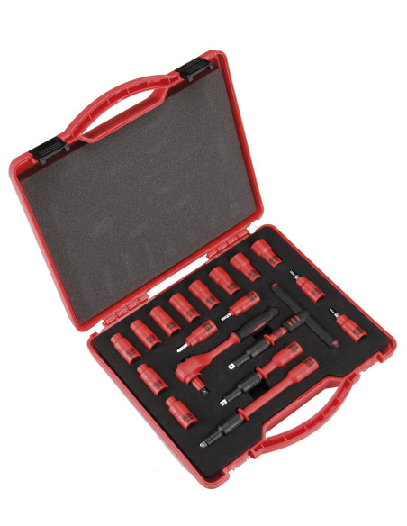 Juego Llaves de Vaso Aisladas de 1/4" - 18 Piezas Alyco 190302