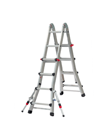 Escalera Telescópica Aluminio 4+4 Peldaños Teleflex