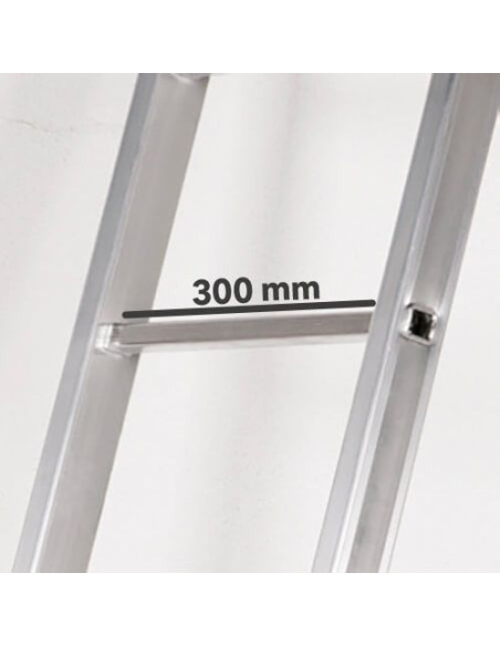 Escalera Telescópica Aluminio 5+5 Peldaños Teleflex