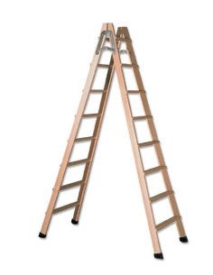 Escalera Madera 3 Peldaños - 0,73 M