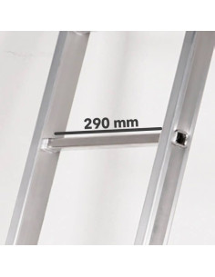 Escalera Aluminio 3x6 - 1,76+1,76+1,76 M - 54x25mm 2