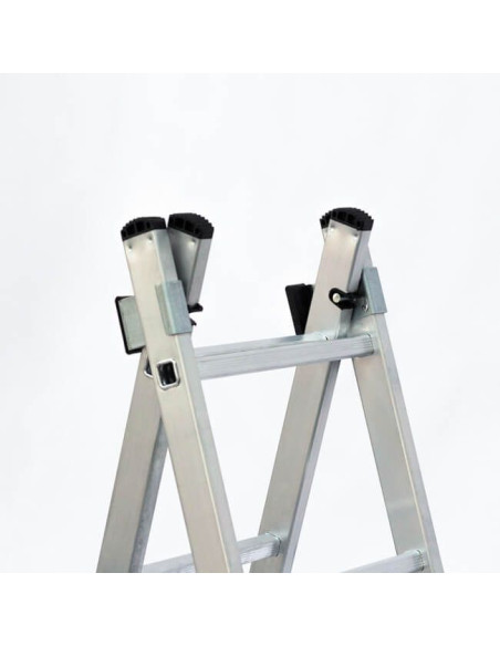 Escalera Aluminio 3x10 - 2,88+2,88+2,88 M - 67-73-67x25mm