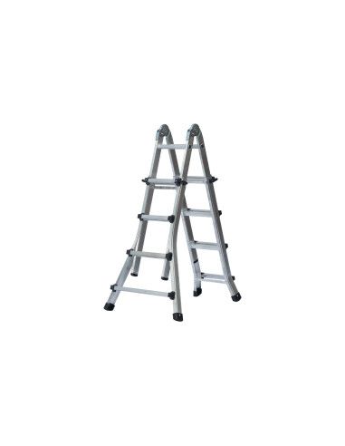 Escalera Telescópica Articulada Aluminio 3+3...