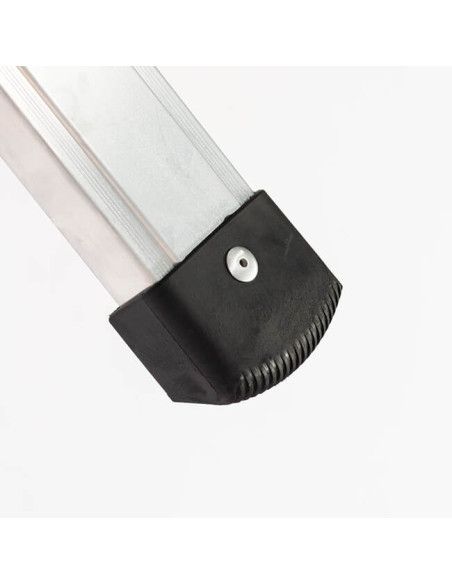 Escalera Telescópica Articulada Aluminio 4+4 Pestaña