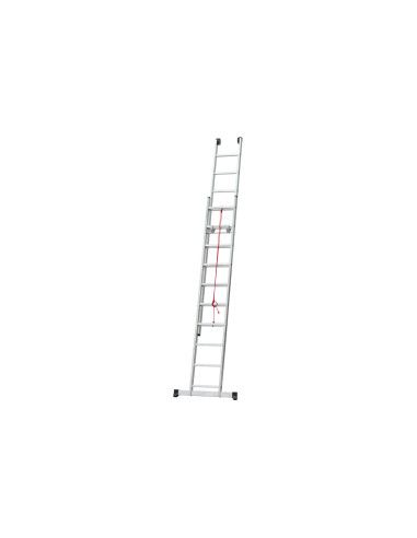 Escalera Aluminio 2x10 CUERDA - 2,88+2,88 M - 73x25mm