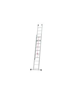 Escalera Aluminio 2x12 CUERDA - 3,44+3,44 M - 73x25mm