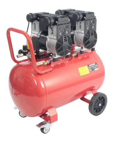 Compresor Aire Silencioso 100 L - 6 Hp - 2 Motores