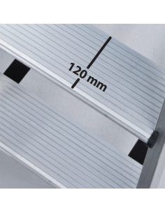 Escalera Doble Aluminio Profesional 5 Peldaños 2