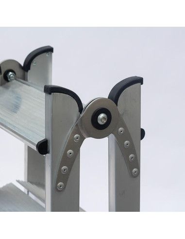 Escalera Doble Aluminio Profesional 6 Peldaños
