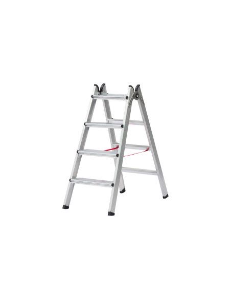Escalera Doble Aluminio Profesional 6 Peldaños