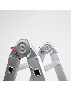 Escalera Multiflex Aluminio Profesional 4x3 Peldaños 2