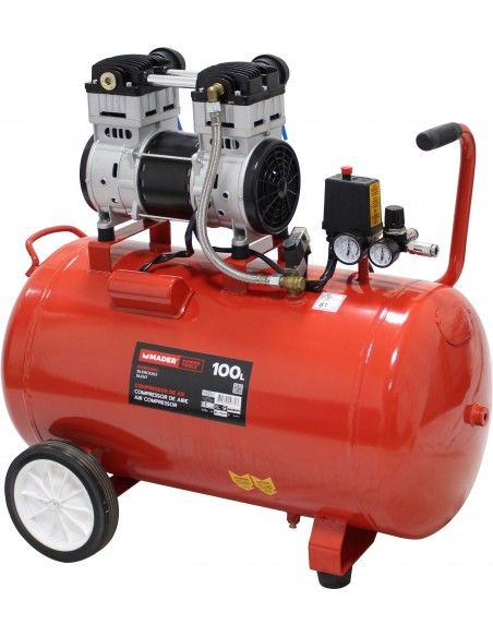 Compresor Aire Silencioso 100 L - 2 Hp - 09370 - Mader