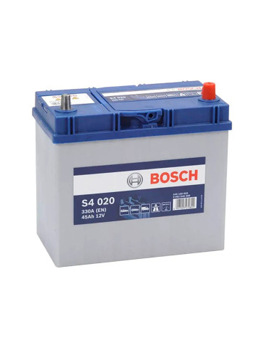 Batería Coche Bosch 45Ah 330A EN S4020 +Dcha
