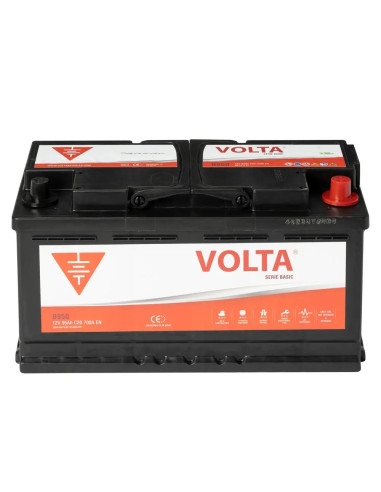 Batería Coche 95Ah 700A EN Basic Volta B950D +Dcha