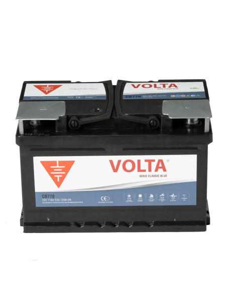 Batería de Coche 77Ah 720A EN Classic Blue Volta CB770D