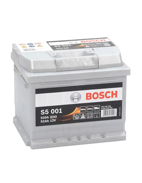 Batería de Coche 52 Ah 520 A EN Bosch S5001