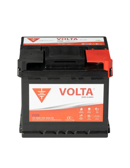 Batería de Coche 50Ah 400A EN Classic Volta C500D