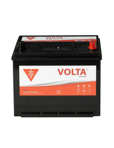 Batería de Coche 75Ah 600A EN Asia Volta A750D