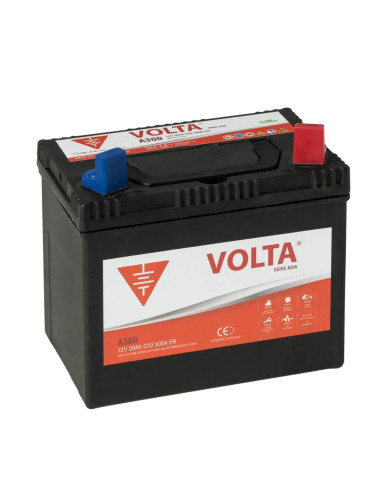 Batería Coche 30Ah 300A EN Asia Volta A300D +Dcha