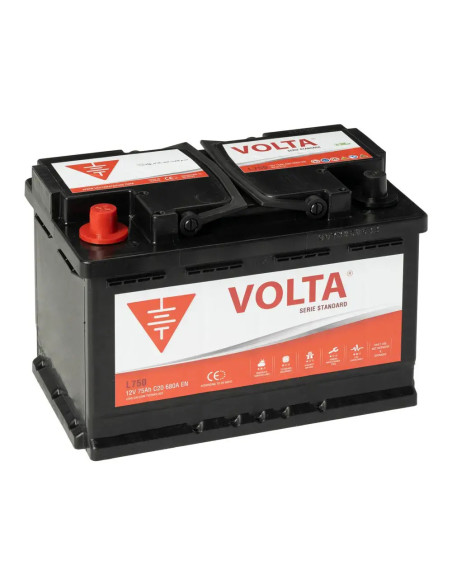 Batería de Coche 75Ah 680A EN Standard +Izq Volta L750I