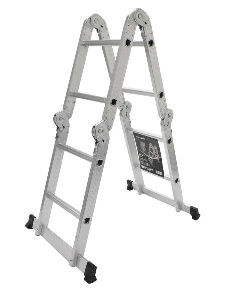 Escalera Multisusos Aluminio Profesional 4x2 Peldaños - 10082