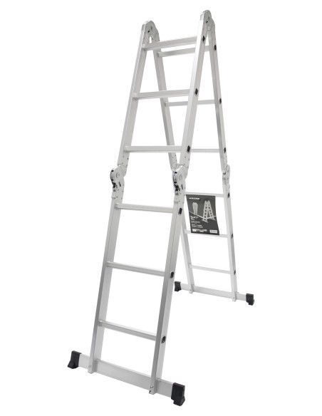 Escalera Multisusos Aluminio Profesional 4x3 Peldaños - 10085