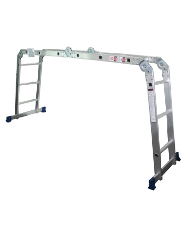 Escalera Multisusos Aluminio Profesional 4x3 Peldaños Plataforma - 10086