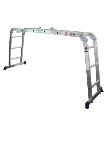 Escalera Multisusos Aluminio Profesional 4x3 Peldaños Plataforma - 10086