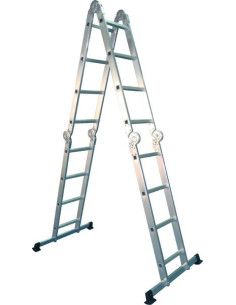 Escalera Multiusos Aluminio Profesional 4x4 Peldaños - 10087