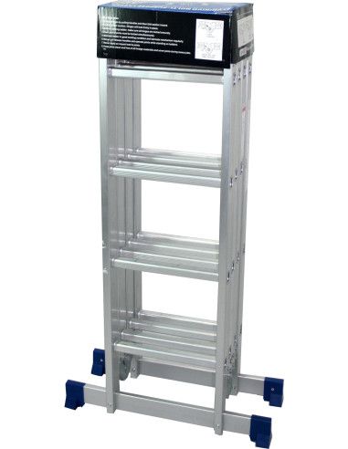Escalera Multiusos Aluminio Profesional 4x4...