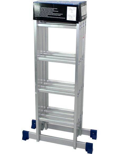 Escalera Multiusos Aluminio Profesional 4x4 Peldaños - 10087