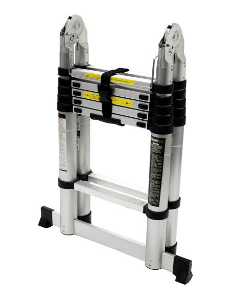 Escalera Doble Extensible 6+6 Peldaños - 10058